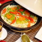 鮭ロールキャベツ味噌クリーム豆乳煮込み