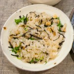 干し大根とひじきの炊き込みごはん