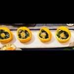 和田島の塩わかめとちりめんの柚子みそがけ