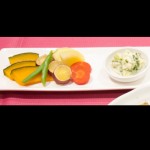 地元野菜の蒸し物・広島菜漬けディップ