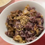 ♪♪♪紫黒米と会津地鶏の混ぜご飯♪♪