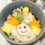 土なべで里芋の吹き寄せご飯