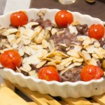 牛肉とじゃがいものアーモンド焼き