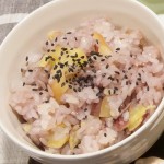 りんごとさつまいものおこわごはん