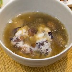 かわはぎのかぶら蒸し たっぷりととろ昆布スープ