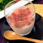 パンナコッタ ずいき入り上市でしょうがソース