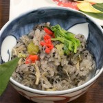 ほたてとさつまいものもちもちごはん