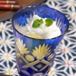 りんごコンポート 炭酸ジュレ添え