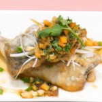 鯵のから揚げ香野菜ドレッシングがけ