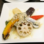 焼き地元野菜と炙りままかりのマリネ